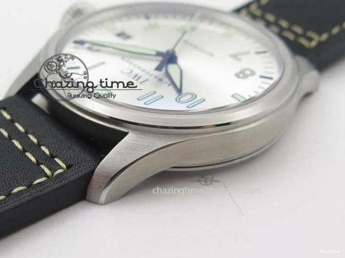 MIROTIME 0224 Pilot Mark XVI “Father & Son 2012” MK Maker SS Sliver Dial A2892 On Black Leather Strap Attractive 7373